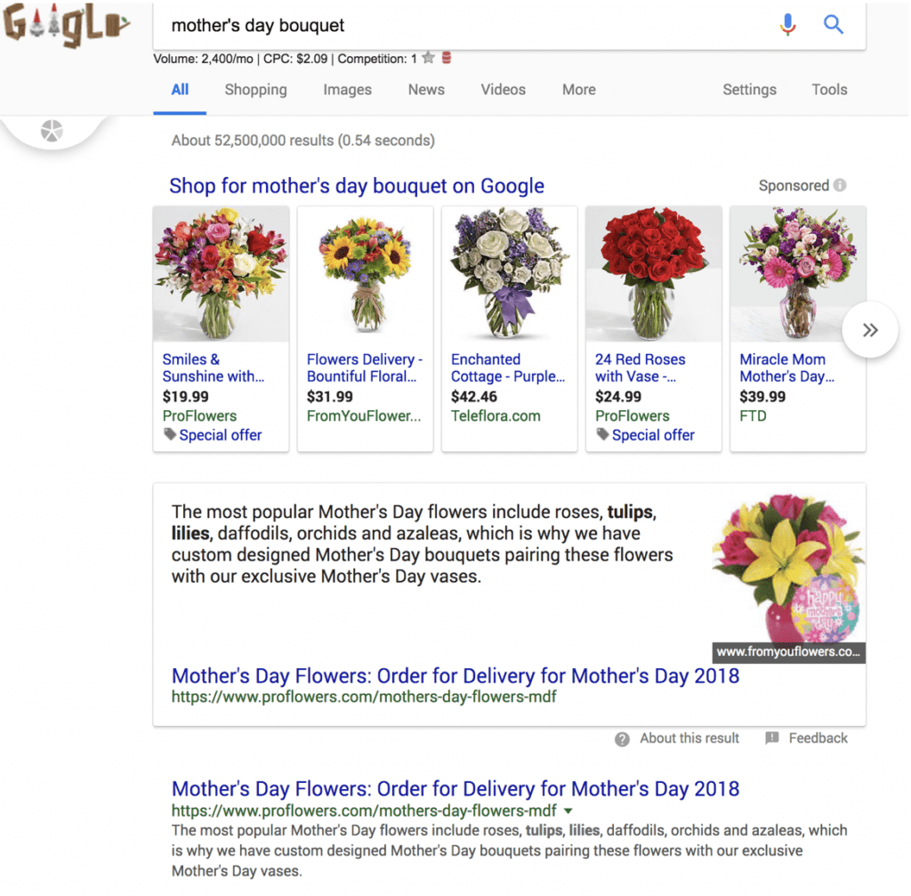 ScreenShot Mother's Day Bouquet