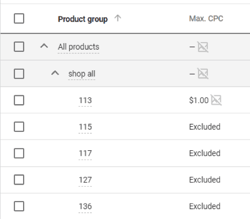 Product Group Screen